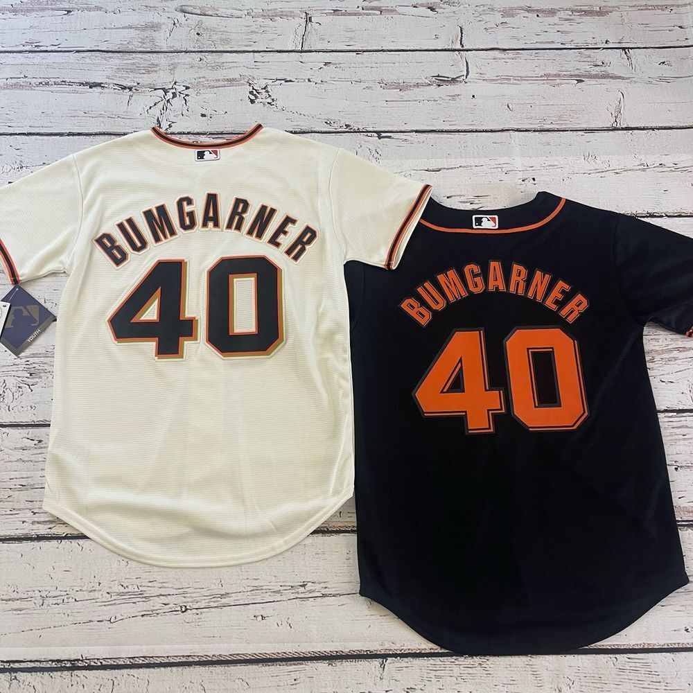 San Francisco Giants Home Jersey Majestic Youth Medium 10/12 #40 Bumgarner Lot